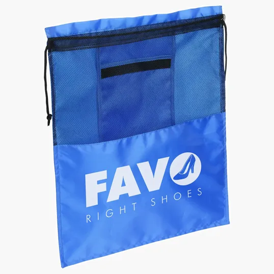 Solelo Travel Polyester Drawstring Shoe Bag — view 3