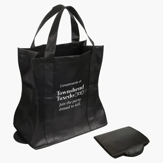 Ariel Wave Rider Non-Woven Folding Tote — view 2