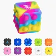 Ariel Push Pop Cube Silicone Fidget Toy