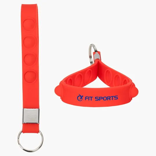 Push Pop Stress Reliever Keychain with Wristlet — view 11