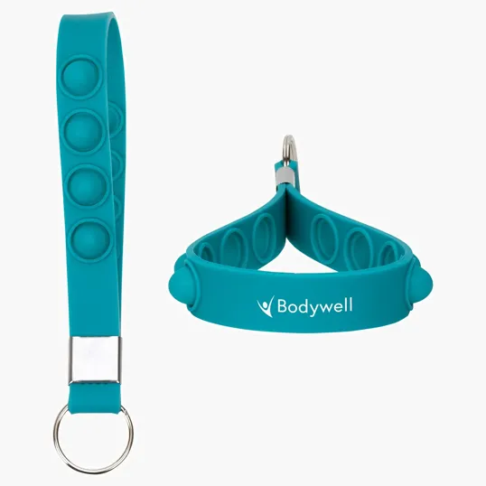 Push Pop Stress Reliever Keychain with Wristlet — view 13