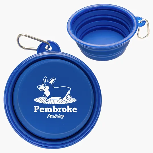 Ariel Feed 'N Go Collapsible Pet Bowl with Carabiner — view 2
