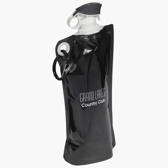 Ariel Flip Top Foldable Water Bottle with Carabiner — view 2