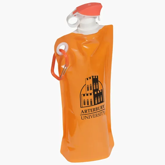 Ariel Flip Top Foldable Water Bottle with Carabiner — view 5