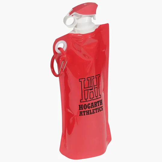 Ariel Flip Top Foldable Water Bottle with Carabiner — view 7
