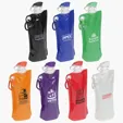 Ariel Flip Top Foldable Water Bottle with Carabiner