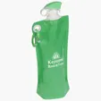 Ariel Flip Top Foldable Water Bottle with Carabiner — view 4