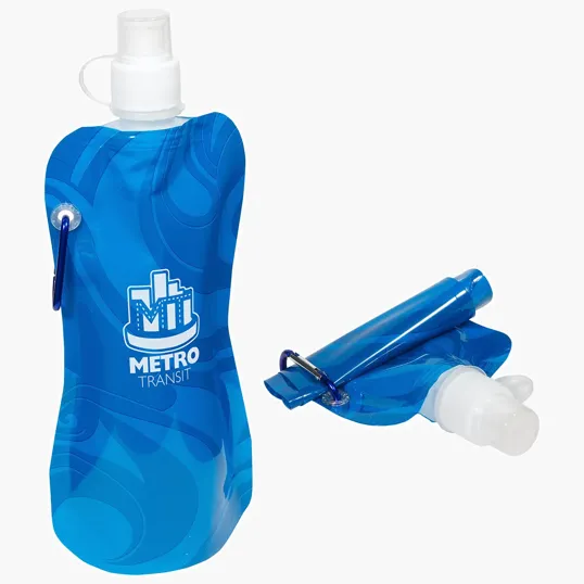 Ariel Flex Foldable 16 oz Water Bottle with Carabiner — view 4