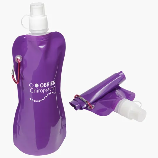 Ariel Flex Foldable 16 oz Water Bottle with Carabiner — view 9