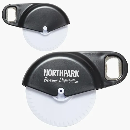 Ariel Napoli Pizza Cutter with Bottle Opener — view 2