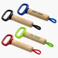 Ariel Pop Top Bamboo Bottle Opener