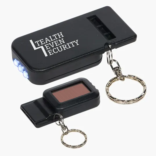 Ariel Solar Powered Light & Whistle Key Chain — view 2