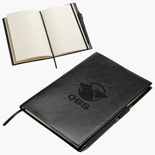 Ariel Conclave Refillable Leatherette Journal with Pen — view 2