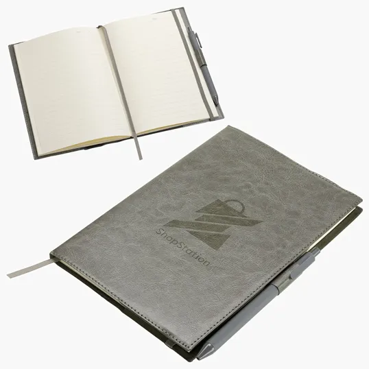 Ariel Conclave Refillable Leatherette Journal with Pen — view 4