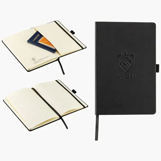 Elan Hardcover Journal with Pen Loop and Inner Pocket — view 2