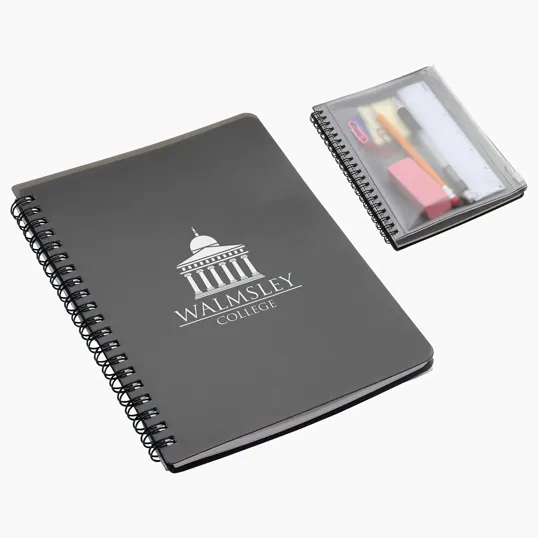 Ariel Hardcover Notebook with Pouch — view 2