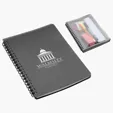 Ariel Hardcover Notebook with Pouch — view 2