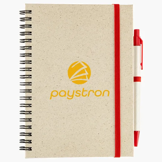 Ariel Prairie Fragrant Grass Recycled Spiral Notebook with Pen — view 5