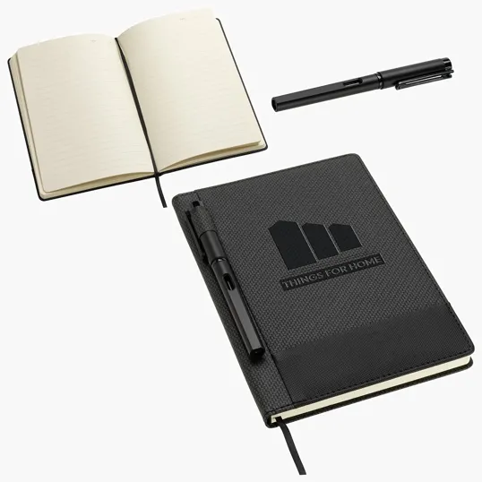 Symposium Textured Journal with Pen — view 2