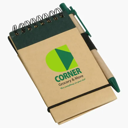 Think Green Recycled Notepad & Pen — view 4