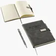 Ariel Thesis Hardcover Journal with Magnetic Closure & Pen — view 4