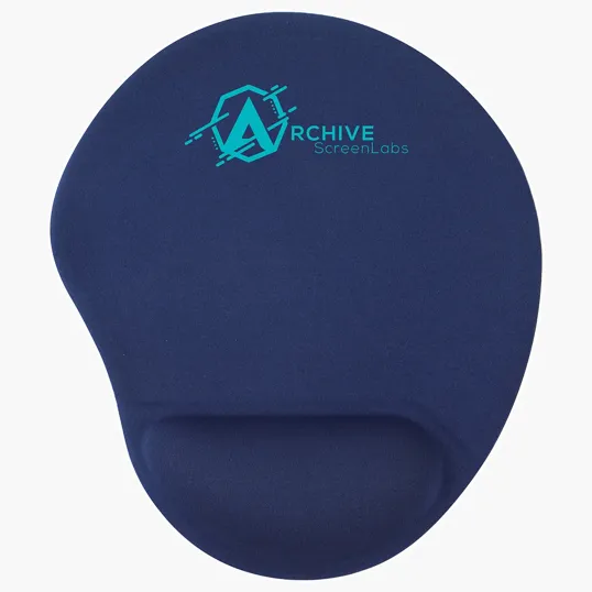 Ariel Wave Non-Slip Mouse Pad with Gel Wrist Rest — view 4