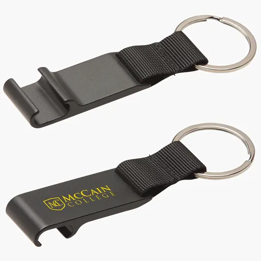 Ariel Aluminum Bottle Opener with Key Ring — view 2
