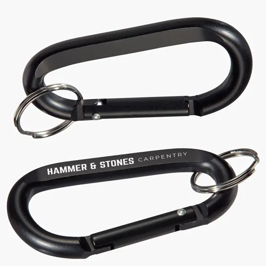 Ariel Aluminum Carabiner with Key Ring — view 2