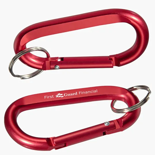 Ariel Aluminum Carabiner with Key Ring — view 4