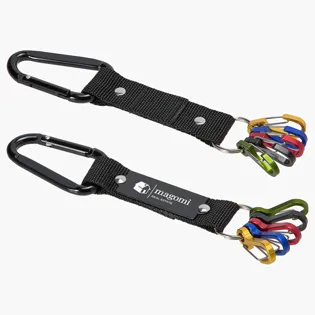 Picture For Aluminum Carabiner Strap with Color-Code Key Clips