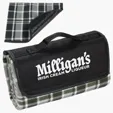 Ariel Plaid Barrel Fleece Picnic Blanket — view 2