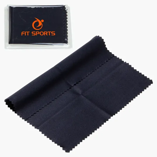 Ariel 6" x 6" 220GSM Microfiber Cleaning Cloth in Clear PVC Case — view 2