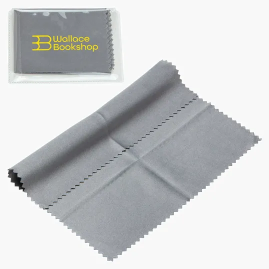 Ariel 6" x 6" 220GSM Microfiber Cleaning Cloth in Clear PVC Case — view 4
