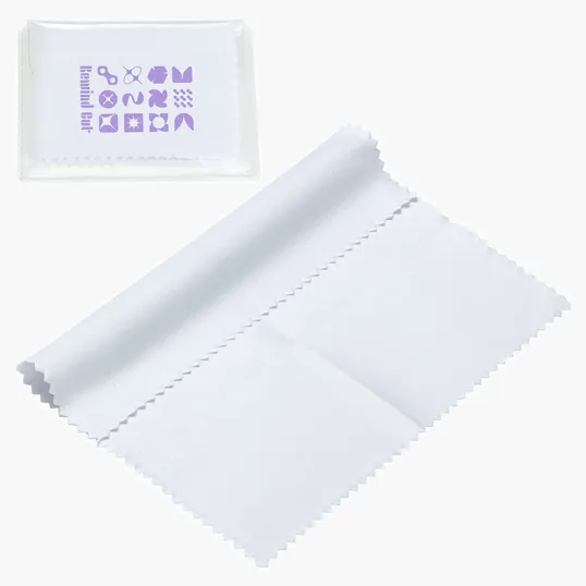 Ariel 6" x 6" 220GSM Microfiber Cleaning Cloth in Clear PVC Case — view 11