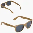 Sebring UV400 Wood Grain Sunglasses — view 2