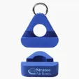 Ariel Triangle Phone Stand with Carabiner — view 3