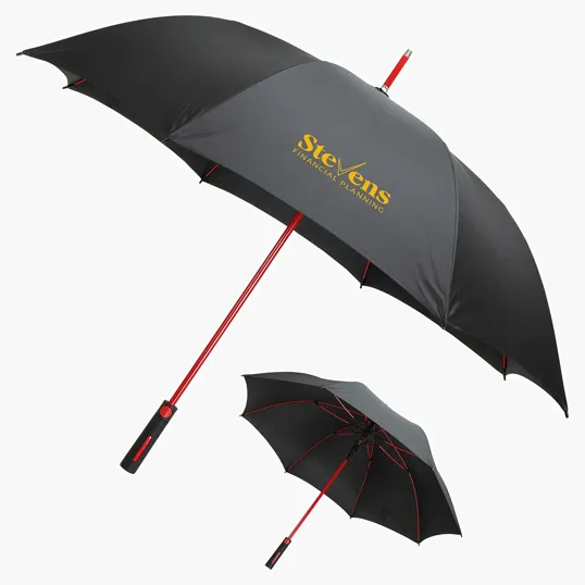 Ariel Parkside Auto-Open Umbrella with Contrasting Color Frame — view 3