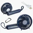 Quiet Breeze Rechargeable Hand Fan with Carabiner — view 3