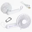 Quiet Breeze Rechargeable Hand Fan with Carabiner — view 4