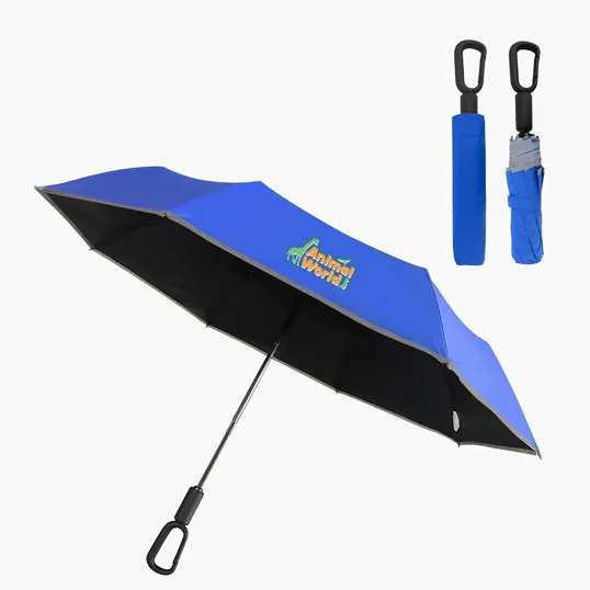 Ariel Ridgeline 46" Arc Reflective Umbrella with Carabiner Handle — view 4