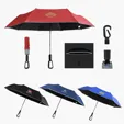 Ariel Ridgeline 46" Arc Reflective Umbrella with Carabiner Handle
