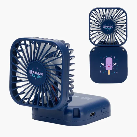 Whirlwind Mini Folding Rechargeable Fan with Lanyard — view 4