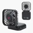 Whirlwind Mini Folding Rechargeable Fan with Lanyard — view 2