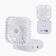 Whirlwind Mini Folding Rechargeable Fan with Lanyard — view 3