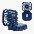 Whirlwind Mini Folding Rechargeable Fan with Lanyard — view 4
