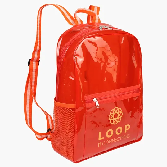Ariel Diamond Clear TPU Backpack — view 4