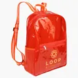Ariel Diamond Clear TPU Backpack — view 4