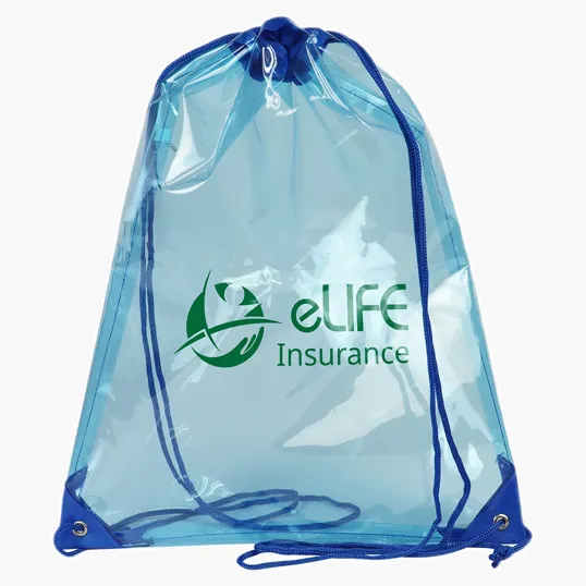 Ariel Diamond Clear TPU Drawstring Bag — view 2