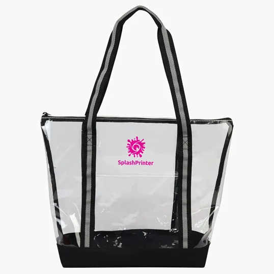 Diamond Clear TPU Zippered Tote — view 2