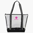 Diamond Clear TPU Zippered Tote — view 2